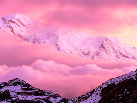 Pink Mountain Sunset Wallpapers Top Free Pink Mountain Sunset Backgrounds Wallpaperaccess