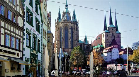 Erfurt is a small city in the region of thuringia in central germany. Domplatz Erfurt Foto & Bild | architektur, erwachsene ...