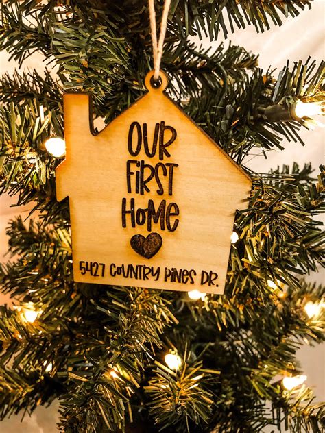 First Home Ornament 1st Apartment Condo House Ornament Etsy