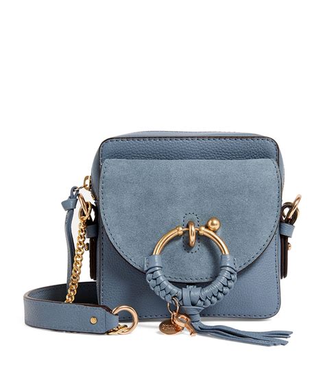 See By Chloé Blue Small Leather Joan Camera Bag Harrods Uk