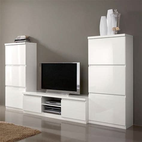 White High Gloss Living Room Furniture Set