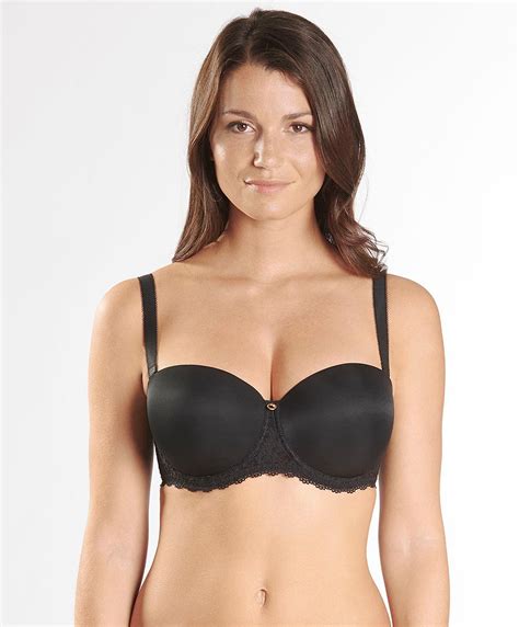 Bandeau Bra With Moulded Cups Lysessence Black Aubade