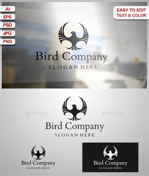 Bird Company Logo Templates Graphicriver