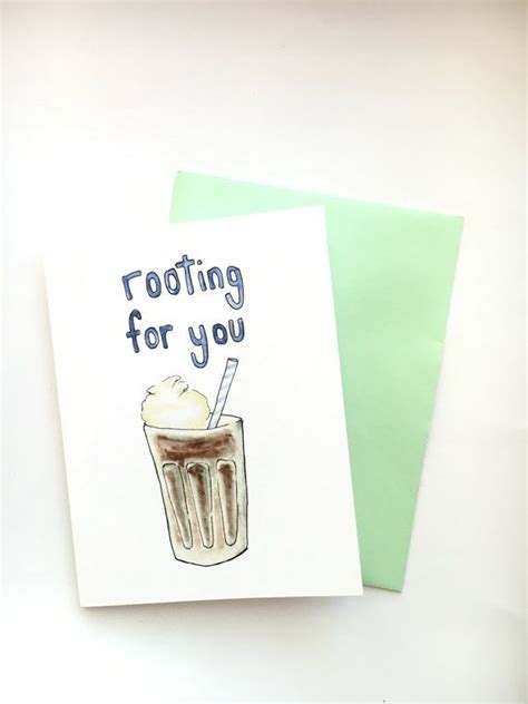 Funny Encouragement Card Rooting For You Pep Talk Card Food Etsy Encouragement Cards Cards