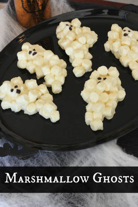 Marshmallow Ghosts Recipe Fall Treats Recipes Food Halloween Treats