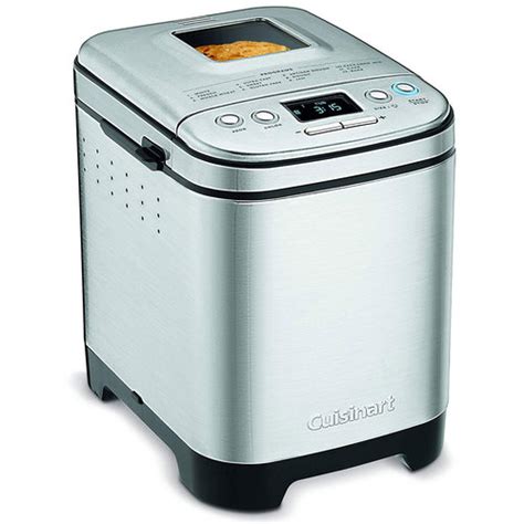 Press crust and select medium (or to taste). Cuisinart CBK-110 Compact Automatic Bread Maker, Silver ...