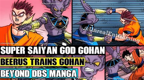 Beyond Dragon Ball Super Beerus Trains Ultimate Gohan Super Saiyan
