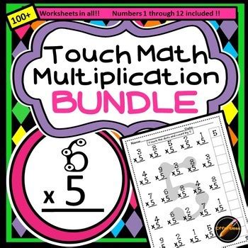 Touch math worksheets to learning free kd and preschool worksheet. Touch Math Multiplication Bundle by Effortless | TpT