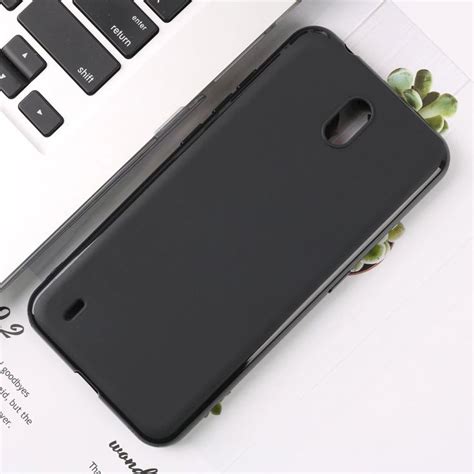 Rubber Black Phone Case For Nokia C1 Case Silicone Soft Tpu Protection