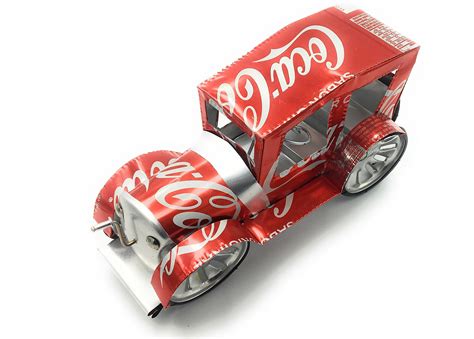Kanda Handmade Classic Cars Built With Coca Cola Aluminum Cans And