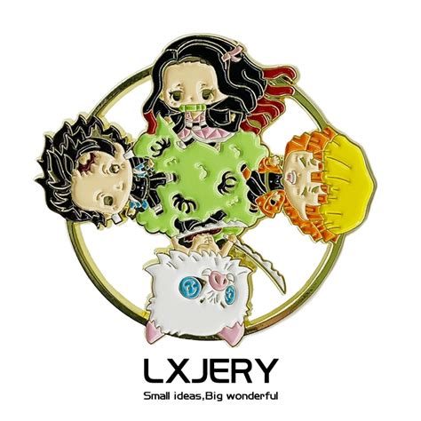 Lxjery Japanese Anime Pin Badge On Backpack Funny Brooch Pins For