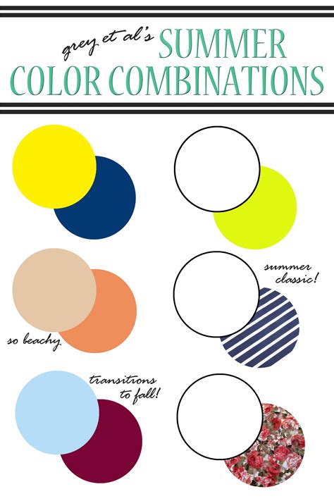 Color Combinations Summer Color Combinations For Clothes Colour