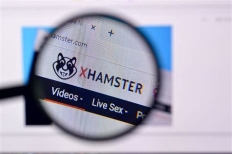 Homepage Of Xhamster Website On The Display Of Pc Xhamster Com