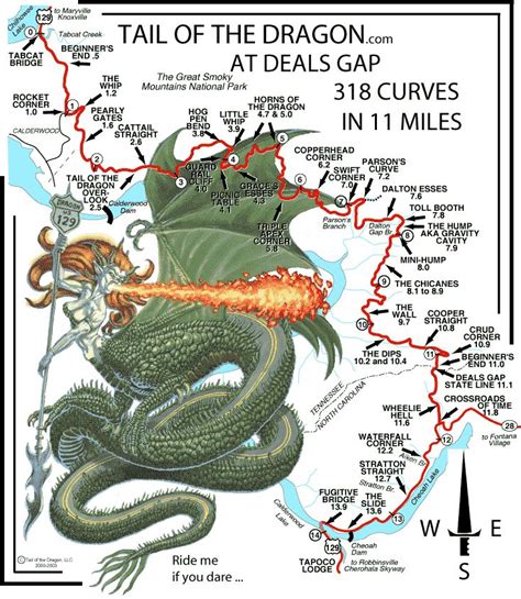 Tail Of The Dragon Dragon Tail Smokey Mountains Bike Trips