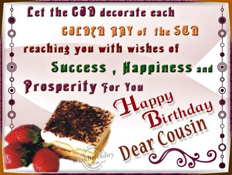 Birthday Wishes For Cousin Wishes Greetings Pictures Wish Guy