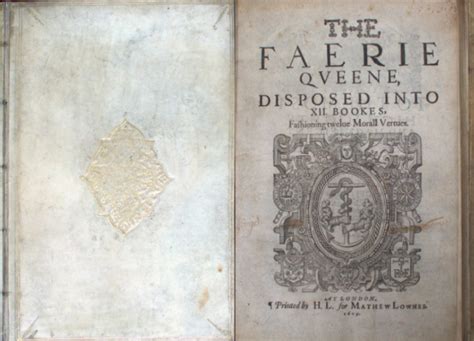 Cover And Title Page Of The Faerie Queene Faeries Faery Queen Quill