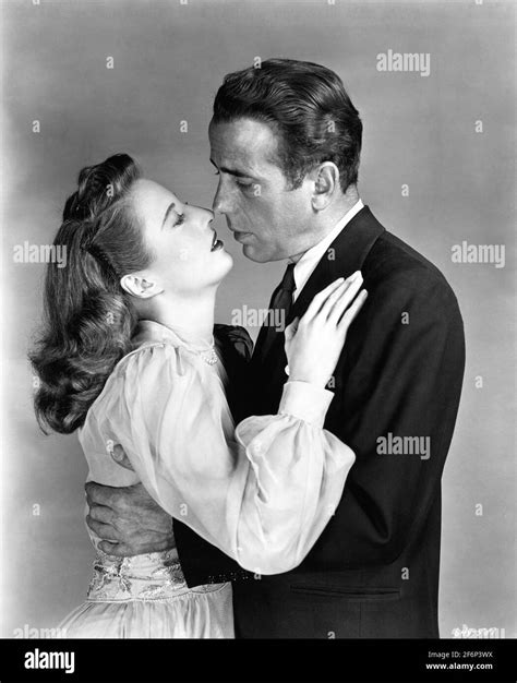 Barbara Stanwyck And Humphrey Bogart Posed Publicity Portrait In The Two Mrs Carrolls 1947