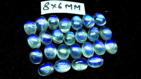 Buy 8x6mm Oval Stunning Moonstone Rainbow Moonstone Gemstone Online In