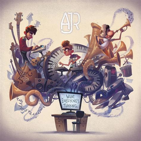 Ajr What Everyones Thinking Album Cover Poster Lost Posters