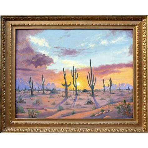 Desert Cactus Landscape Outsider Artists Desert Cactus Desert