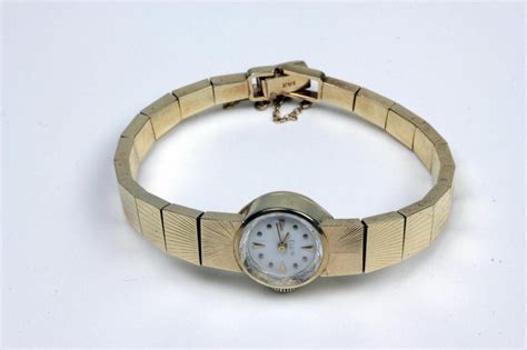 14k Art Deco Gold Ladies Elgin Wrist Watch Ri Antiques Mall