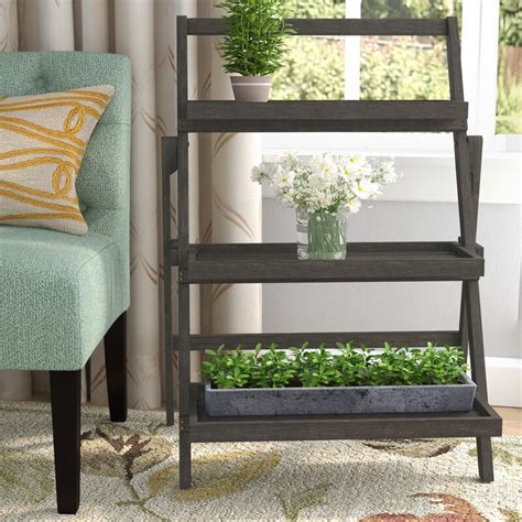 Charlton Home Fenimore Indoor Multi Tiered Plant Stand And Reviews Wayfair