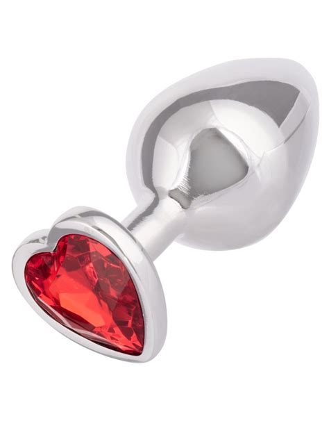 Jewel Large Ruby Heart Butt Plug Sensationo