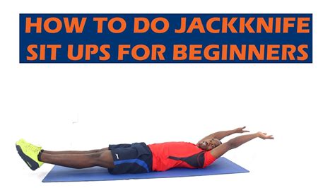 How To Do Jackknife Sit Ups For Beginners Ab And Core Exercise Youtube