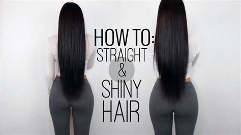 How To Straighten Your Hair Perfectly Sleek And Shiny Straight Hair