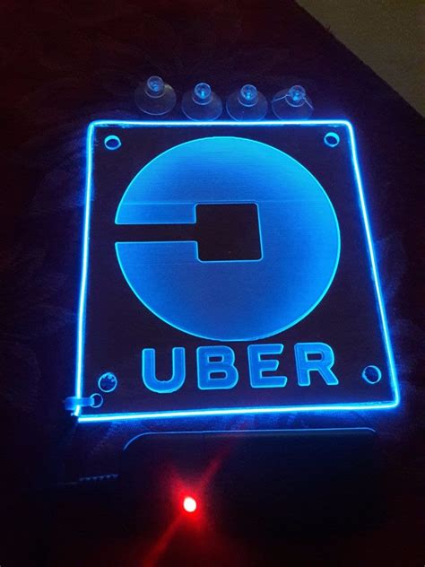 Uber Lyft Sign Led Hackman Driver