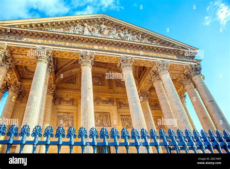 The Pantheon of Paris . Classical Greek Temple to all the Gods Stock
