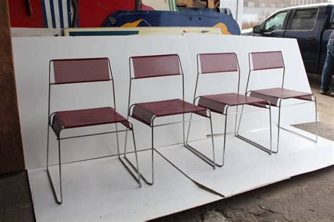 Order online today for fast home delivery. Modern Sheer Metal Bistro/Garden Stacking Chairs For Sale ...