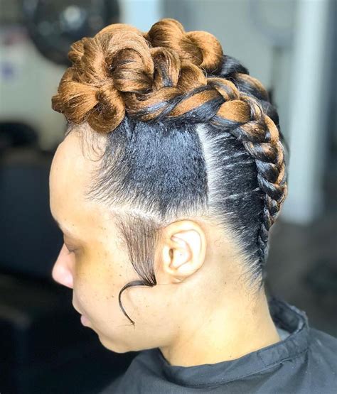 20 Collection Of Braided Mohawk Bun Hairstyles