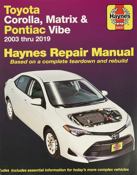2003 2011 Toyota Corolla Repair Manual Zofti