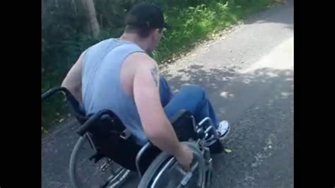 Man Fall Out Of Wheelchair Youtube