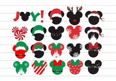 Instant Download Mickey Christmas Svg Mickey Ears Etsy Mickey