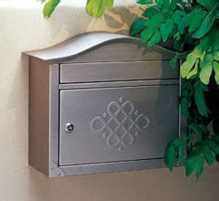 Mailbox big box is your first stop for post mount and wall mount mounted residential mailbox. Peninsula Decorative Style Wall Mount Mailbox - H2402 ...