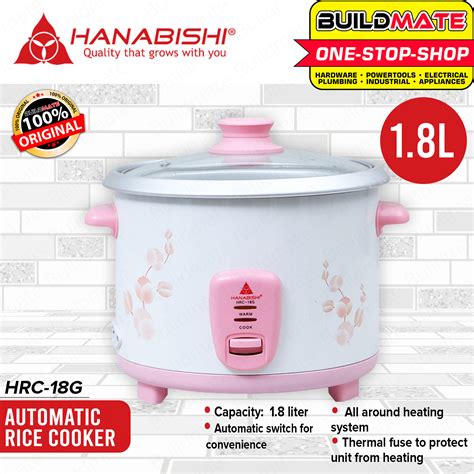 Hanabishi Rice Cooker L Cups Hrc G Buildmate Lazada Ph