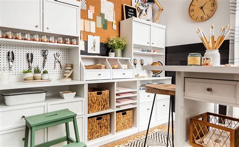 Whether you need organization in the office, craft room or bedroom this folding organizer desk is a unique space saving solution. Designing a Craft Room - Sauder Woodworking | Sauder ...