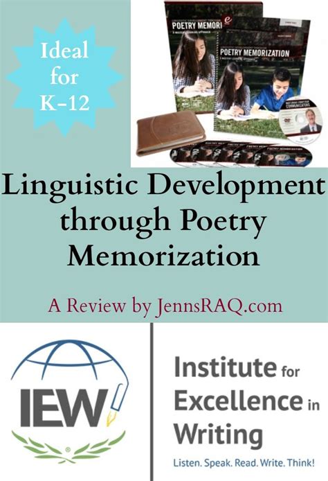 Linguistic Development Through Poetry Memorization Review Real And