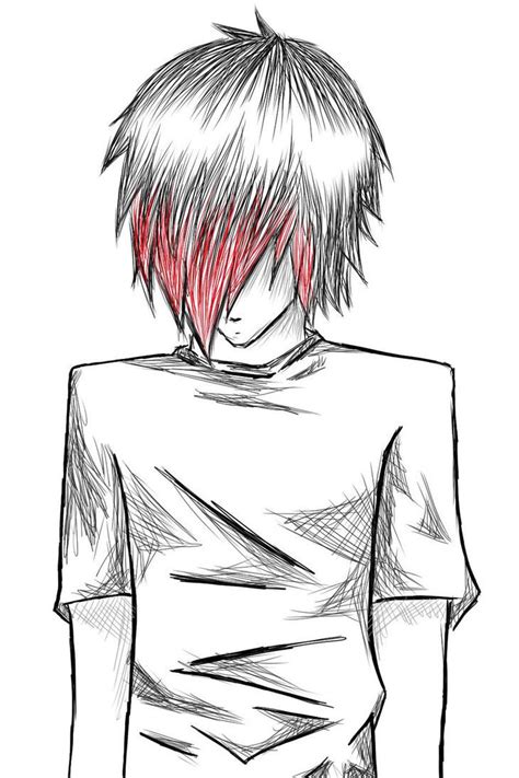 Emo Boys Sketches Emo Boy By ~natsumi Nyappy On Deviantart