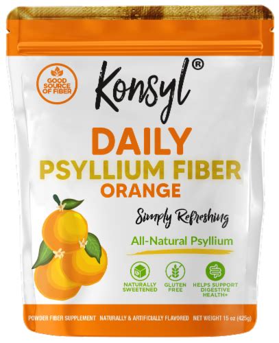 Konsyl® Orange Flavor Daily Psyllium Powder Fiber Supplement 15 Oz