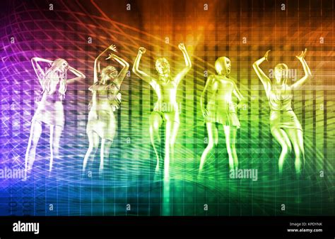 Disco Techno Party Background Stock Photo Alamy