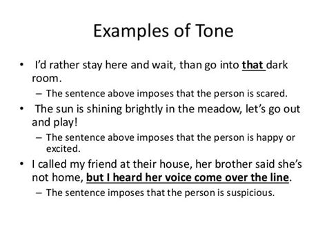 Tone And Mood Ppt