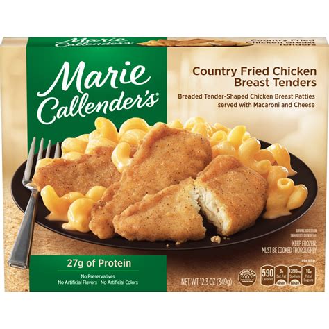One of my favorite tv dinner brands is marie callendar's. MARIE CALLENDERS Chicken Tenders with Mac And Cheese ...