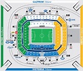 Sitzplan, Saalplan der Veltins Arena auf Schalke