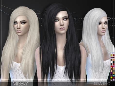 The Sims Resource Stealthic Misery Female Hair