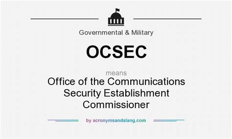 What Does Ocsec Mean Definition Of Ocsec Ocsec Stands For Office