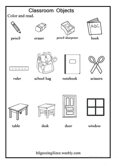 Classroom Objects Worksheet Free Printable Worksheets Made By Direct And Indi… 2nd Grade