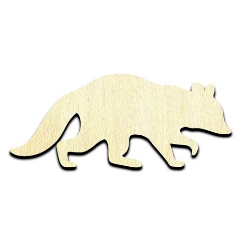 Raccoon Laser Cut Out Unfinished Wood Shape Craft Supply Etsy